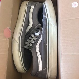 grey old skool vans!
